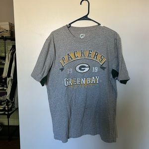 Large, HH, Large, Grey, vintage packers shirt.